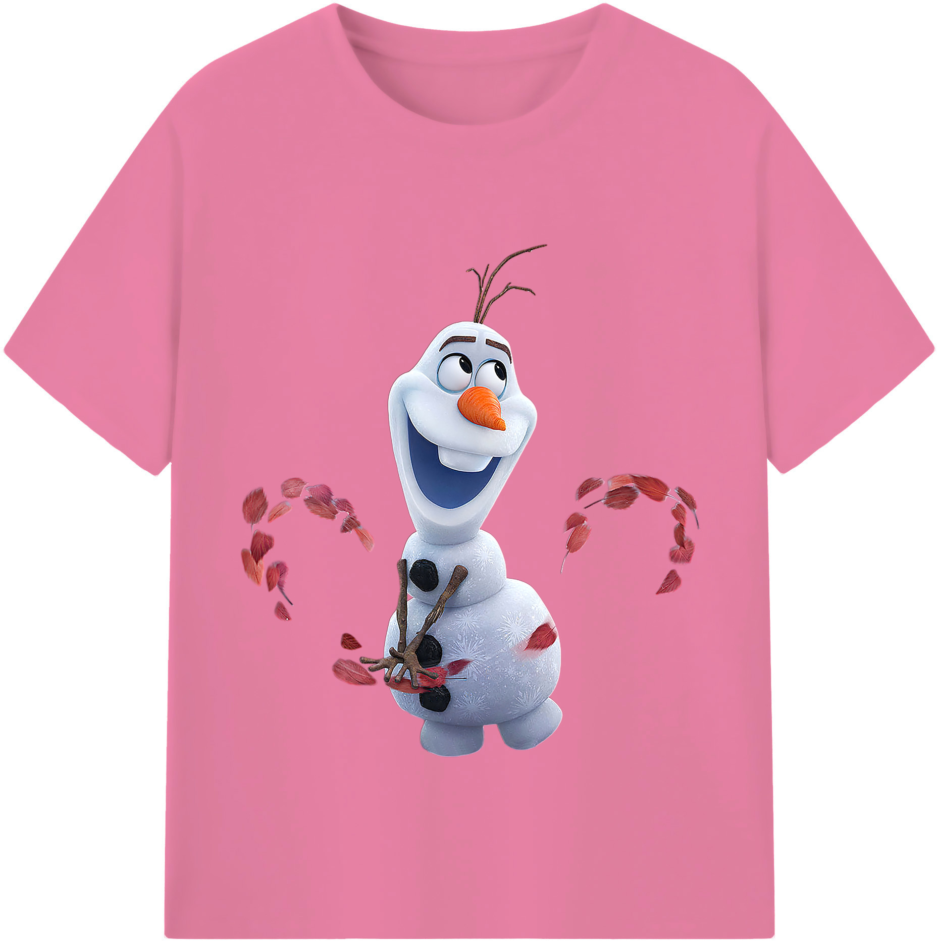 （画像用） アナと雪の女王 アンナ エルサ Frozen Anna Elsa 綿100％半袖Tシャツ（フロントプリント）